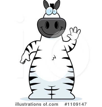 Royalty-Free (RF) Zebra Clipart Illustration by Cory Thoman - Stock Sample #1109147