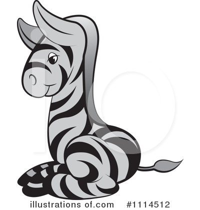 Royalty-Free (RF) Zebra Clipart Illustration by Lal Perera - Stock Sample #1114512