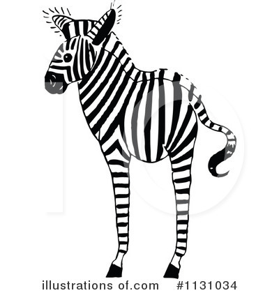 Royalty-Free (RF) Zebra Clipart Illustration by Prawny Vintage - Stock Sample #1131034