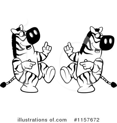 Royalty-Free (RF) Zebra Clipart Illustration by Cory Thoman - Stock Sample #1157672