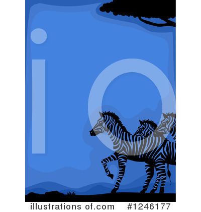 Royalty-Free (RF) Zebra Clipart Illustration by BNP Design Studio - Stock Sample #1246177