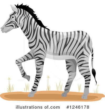 Royalty-Free (RF) Zebra Clipart Illustration by BNP Design Studio - Stock Sample #1246178