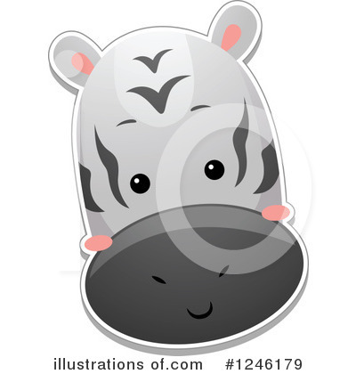 Royalty-Free (RF) Zebra Clipart Illustration by BNP Design Studio - Stock Sample #1246179