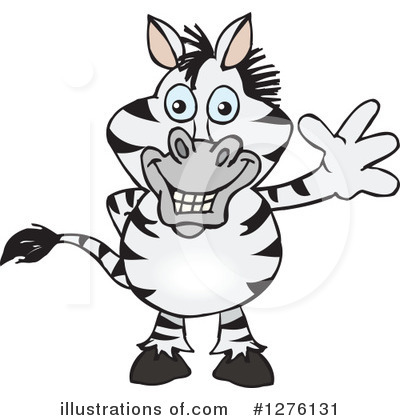 Royalty-Free (RF) Zebra Clipart Illustration by Dennis Holmes Designs - Stock Sample #1276131