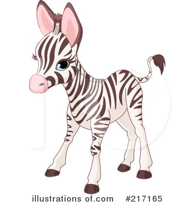 Royalty-Free (RF) Zebra Clipart Illustration by Pushkin - Stock Sample #217165