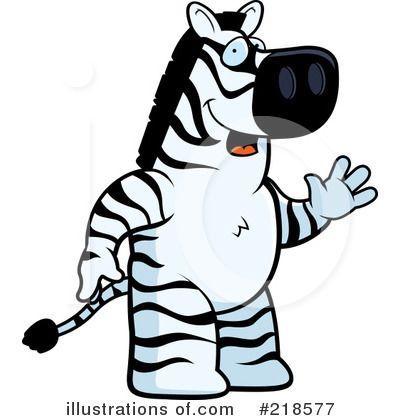 Royalty-Free (RF) Zebra Clipart Illustration by Cory Thoman - Stock Sample #218577