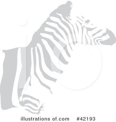 Royalty-Free (RF) Zebra Clipart Illustration by Cherie Reve - Stock Sample #42193