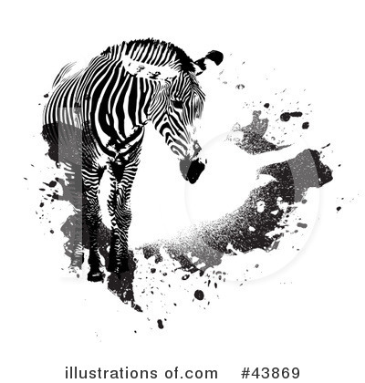 Royalty-Free (RF) Zebra Clipart Illustration by Arena Creative - Stock Sample #43869