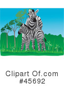 Zebra Clipart #45692 by pauloribau