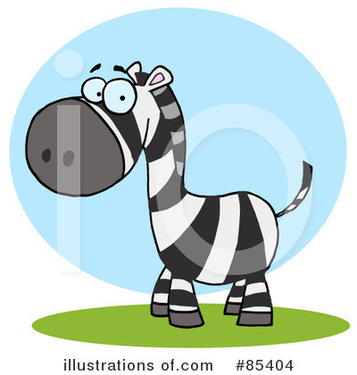 Royalty-Free (RF) Zebra Clipart Illustration by Hit Toon - Stock Sample #85404