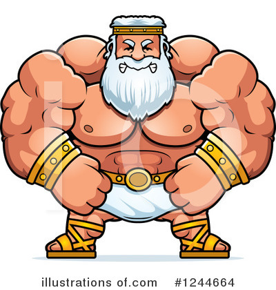 Royalty-Free (RF) Zeus Clipart Illustration by Cory Thoman - Stock Sample #1244664