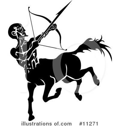 Sagittarius Clipart #11271 by AtStockIllustration