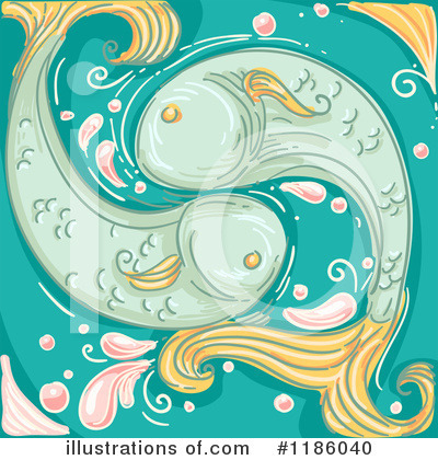 Pisces Clipart #1186040 by BNP Design Studio