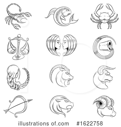 Royalty-Free (RF) Zodiac Clipart Illustration by cidepix - Stock Sample #1622758