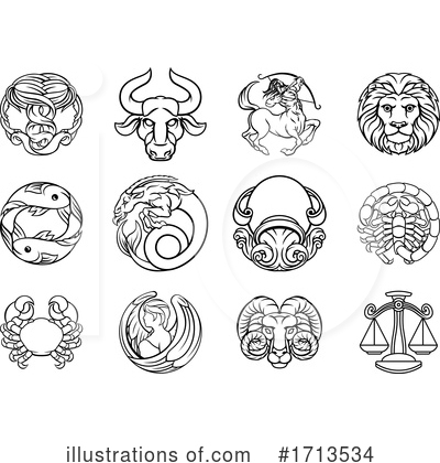 Royalty-Free (RF) Zodiac Clipart Illustration by AtStockIllustration - Stock Sample #1713534