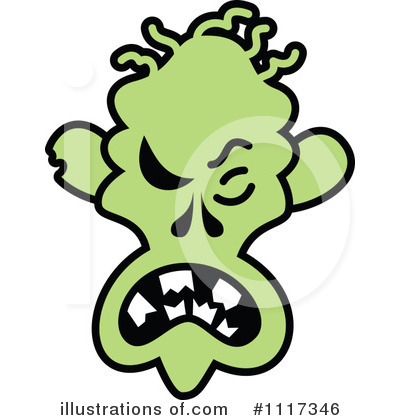 Royalty-Free (RF) Zombie Clipart Illustration by Zooco - Stock Sample #1117346