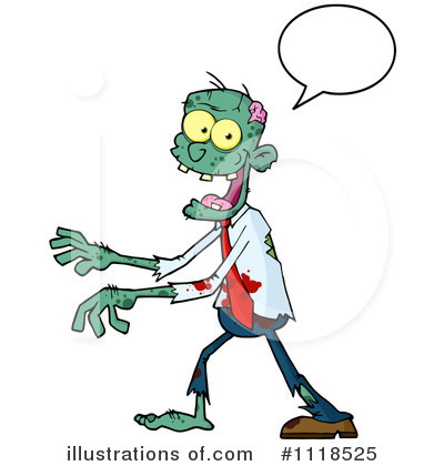 Royalty-Free (RF) Zombie Clipart Illustration by Hit Toon - Stock Sample #1118525