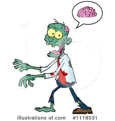 Royalty-Free (RF) Zombie Clipart Illustration by Hit Toon - Stock Sample #1118531