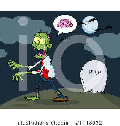 Royalty-Free (RF) Zombie Clipart Illustration by Hit Toon - Stock Sample #1118532