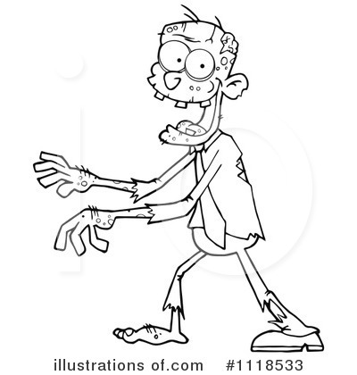 Royalty-Free (RF) Zombie Clipart Illustration by Hit Toon - Stock Sample #1118533