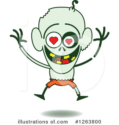 Royalty-Free (RF) Zombie Clipart Illustration by Zooco - Stock Sample #1263800