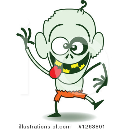 Royalty-Free (RF) Zombie Clipart Illustration by Zooco - Stock Sample #1263801