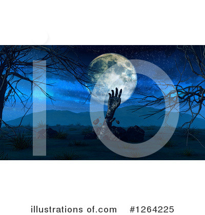 Royalty-Free (RF) Zombie Clipart Illustration by KJ Pargeter - Stock Sample #1264225
