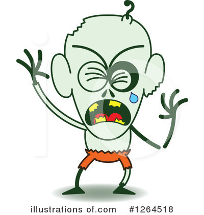 Royalty-Free (RF) Zombie Clipart Illustration by Zooco - Stock Sample #1264518