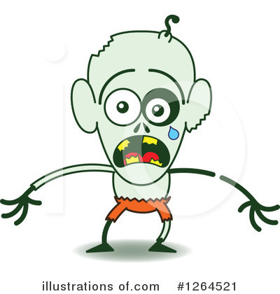 Royalty-Free (RF) Zombie Clipart Illustration by Zooco - Stock Sample #1264521