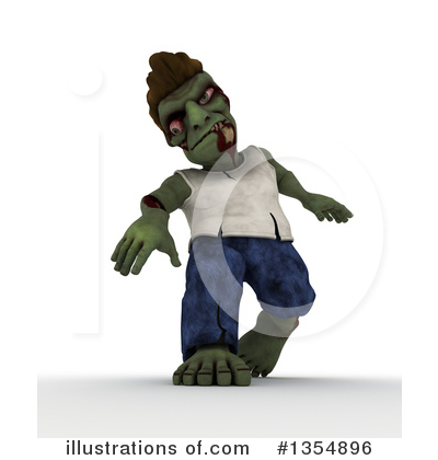 Zombie Clipart #1354896 by KJ Pargeter