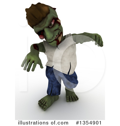 Royalty-Free (RF) Zombie Clipart Illustration by KJ Pargeter - Stock Sample #1354901