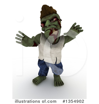 Royalty-Free (RF) Zombie Clipart Illustration by KJ Pargeter - Stock Sample #1354902