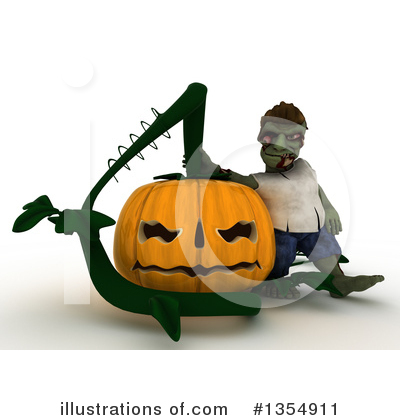 Royalty-Free (RF) Zombie Clipart Illustration by KJ Pargeter - Stock Sample #1354911