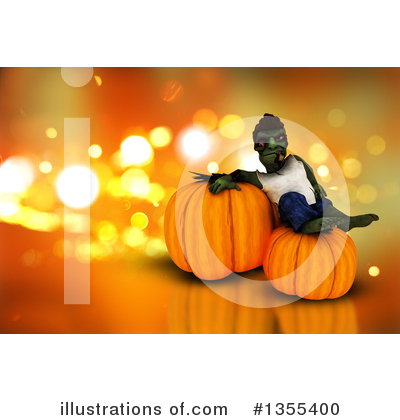 Royalty-Free (RF) Zombie Clipart Illustration by KJ Pargeter - Stock Sample #1355400