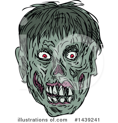 Royalty-Free (RF) Zombie Clipart Illustration by patrimonio - Stock Sample #1439241
