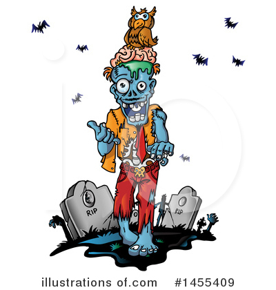 Royalty-Free (RF) Zombie Clipart Illustration by Domenico Condello - Stock Sample #1455409