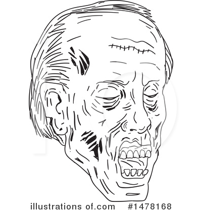 Royalty-Free (RF) Zombie Clipart Illustration by patrimonio - Stock Sample #1478168