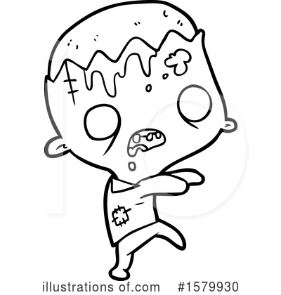 Royalty-Free (RF) Zombie Clipart Illustration by lineartestpilot - Stock Sample #1579930