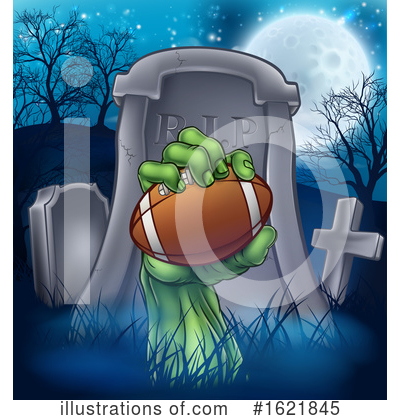 Royalty-Free (RF) Zombie Clipart Illustration by AtStockIllustration - Stock Sample #1621845