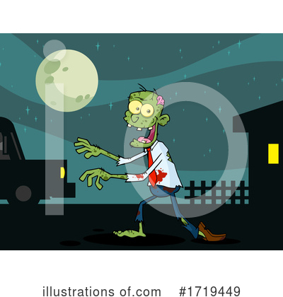 Royalty-Free (RF) Zombie Clipart Illustration by Hit Toon - Stock Sample #1719449