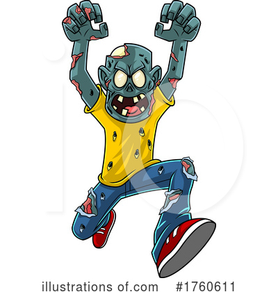 Royalty-Free (RF) Zombie Clipart Illustration by Hit Toon - Stock Sample #1760611