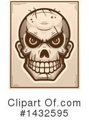 Zombie Skull Clipart #1432595 by Cory Thoman