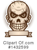 Zombie Skull Clipart #1432599 by Cory Thoman