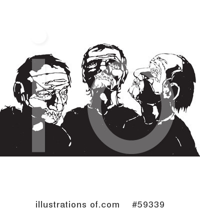 Royalty-Free (RF) Zombies Clipart Illustration by xunantunich - Stock Sample #59339
