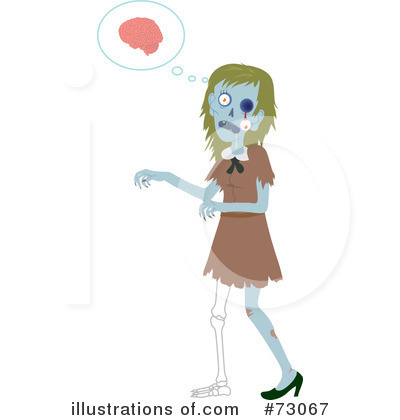 Royalty-Free (RF) Zombies Clipart Illustration by Rosie Piter - Stock Sample #73067