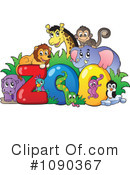 Zoo Animals Clipart #1090367 by visekart
