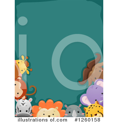 Royalty-Free (RF) Zoo Animals Clipart Illustration by BNP Design Studio - Stock Sample #1260158
