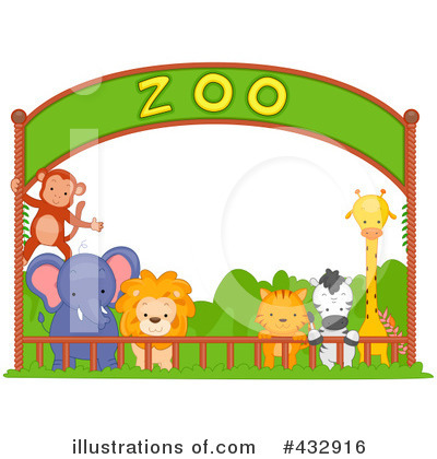 Royalty-Free (RF) Zoo Clipart Illustration by BNP Design Studio - Stock Sample #432916