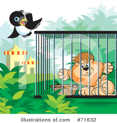 Royalty-Free (RF) Zoo Clipart Illustration by Lal Perera - Stock Sample #71632