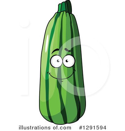 Royalty-Free (RF) Zucchini Clipart Illustration by Vector Tradition SM - Stock Sample #1291594